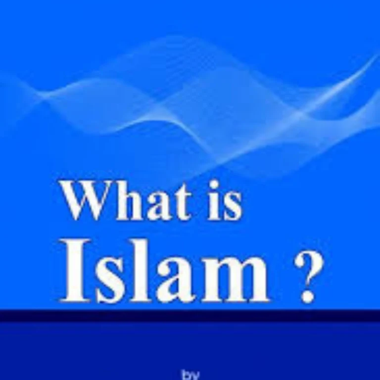 What is Islam blue background Islamic concept image